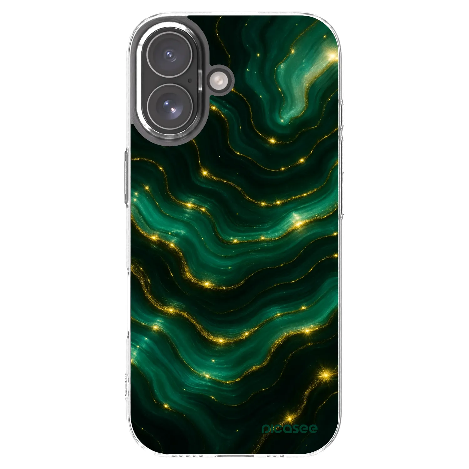 Picasee διαφανής θήκη σιλικόνης Apple iPhone 17 - Emerald