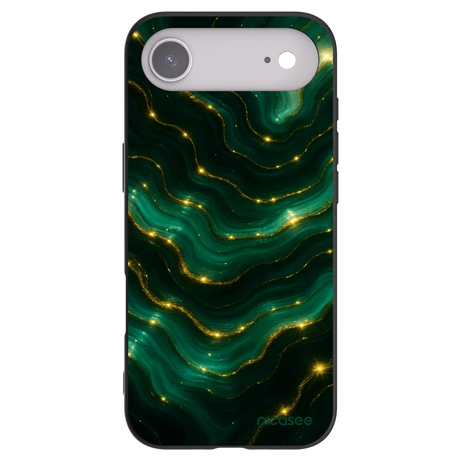 Picasee Μαύρη θήκη σιλικόνης για Apple iPhone Air - Emerald