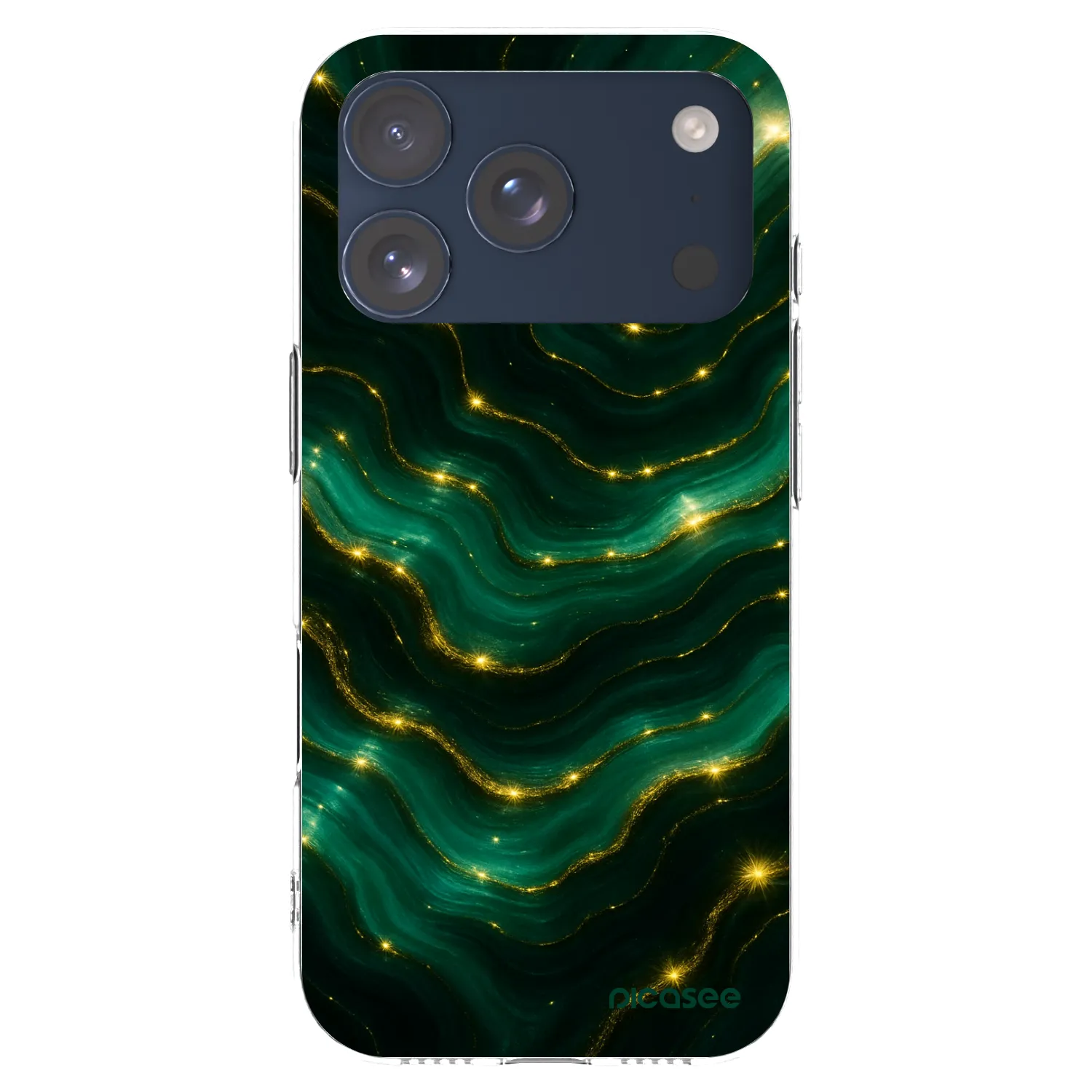 Picasee διαφανής θήκη σιλικόνης Apple iPhone 17 Pro - Emerald