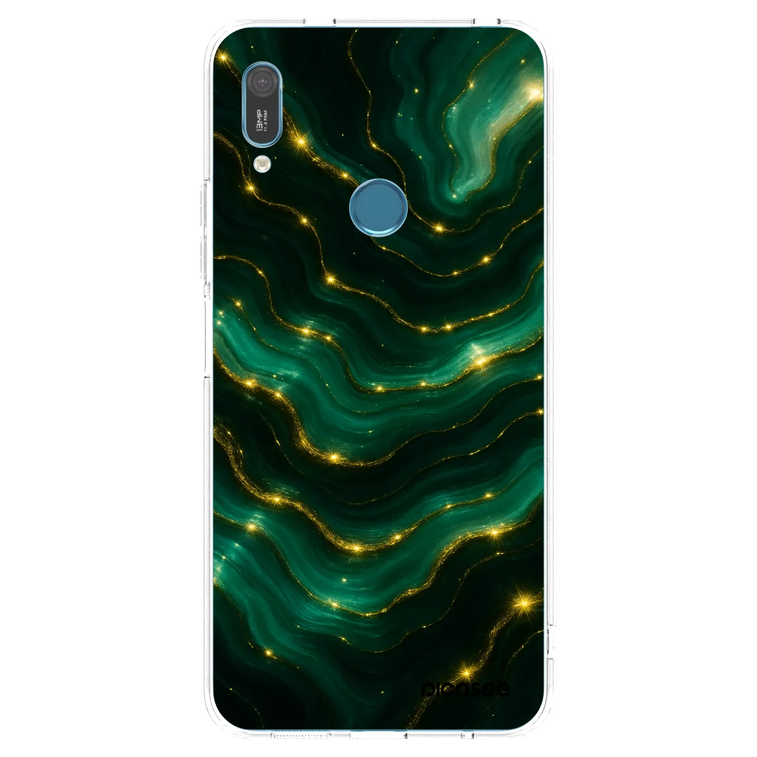 Picasee διαφανής θήκη σιλικόνης Huawei Y6 2019 - Emerald