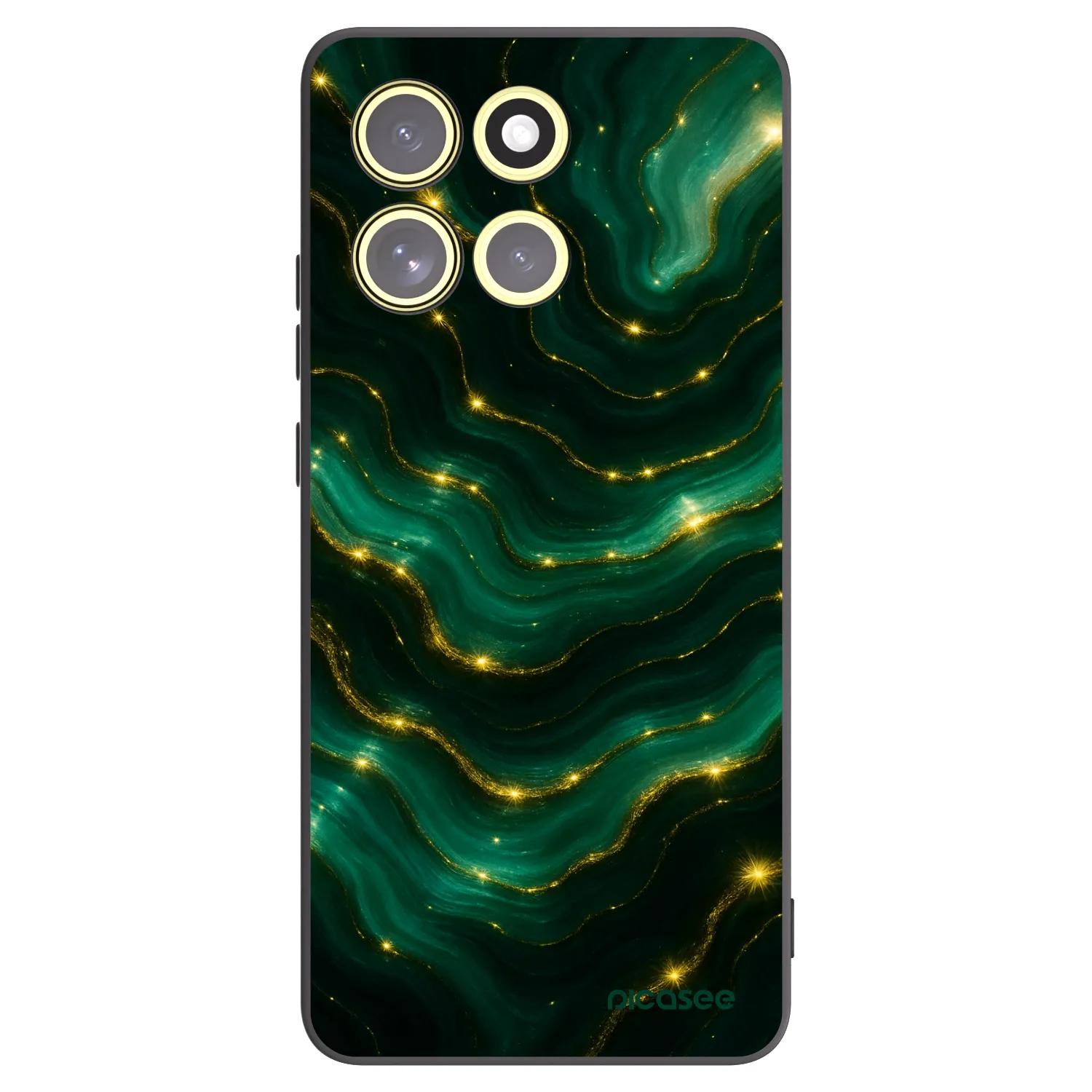 Picasee Μαύρη θήκη σιλικόνης για Motorola Moto G86 5G - Emerald