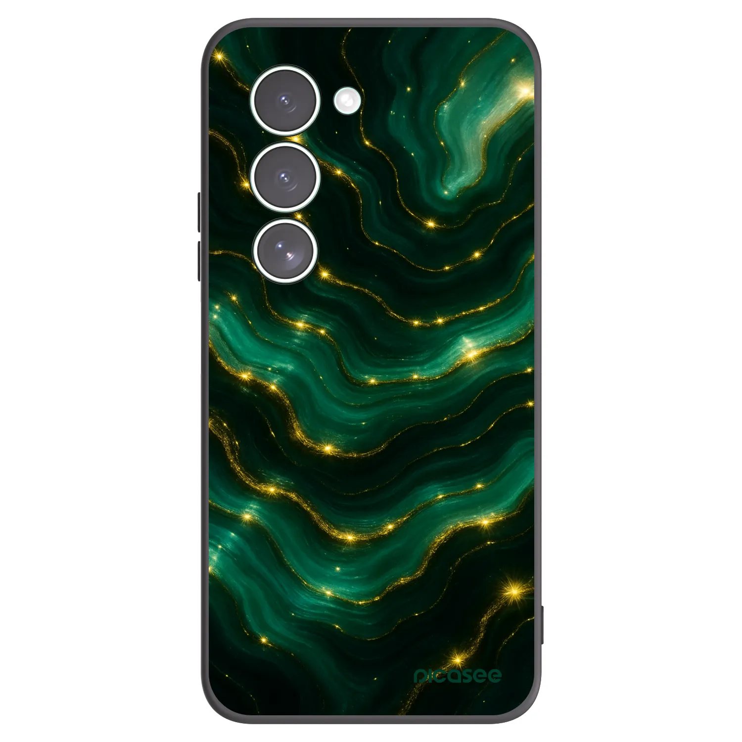 Picasee Μαύρη θήκη σιλικόνης για Xiaomi Redmi 15 5G - Emerald