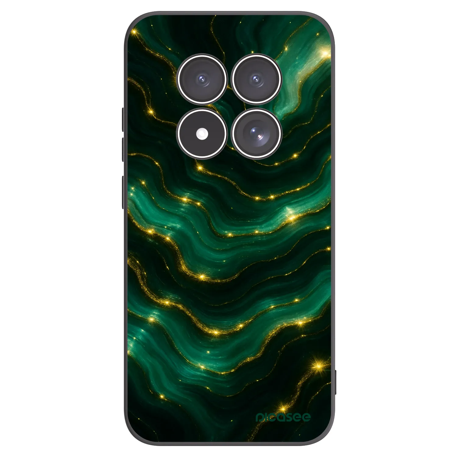 Picasee Μαύρη θήκη σιλικόνης για Xiaomi Redmi Note 15 Pro 4G - Emerald