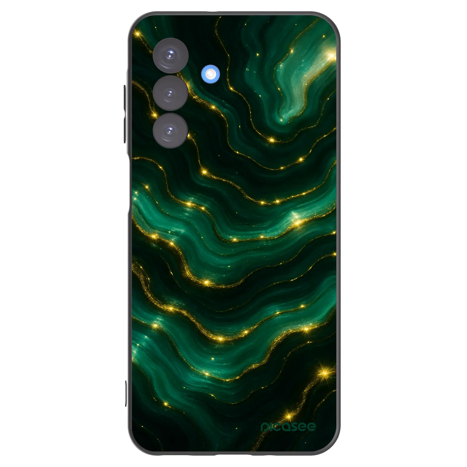Picasee Μαύρη θήκη σιλικόνης για Samsung Galaxy A17 5G - Emerald