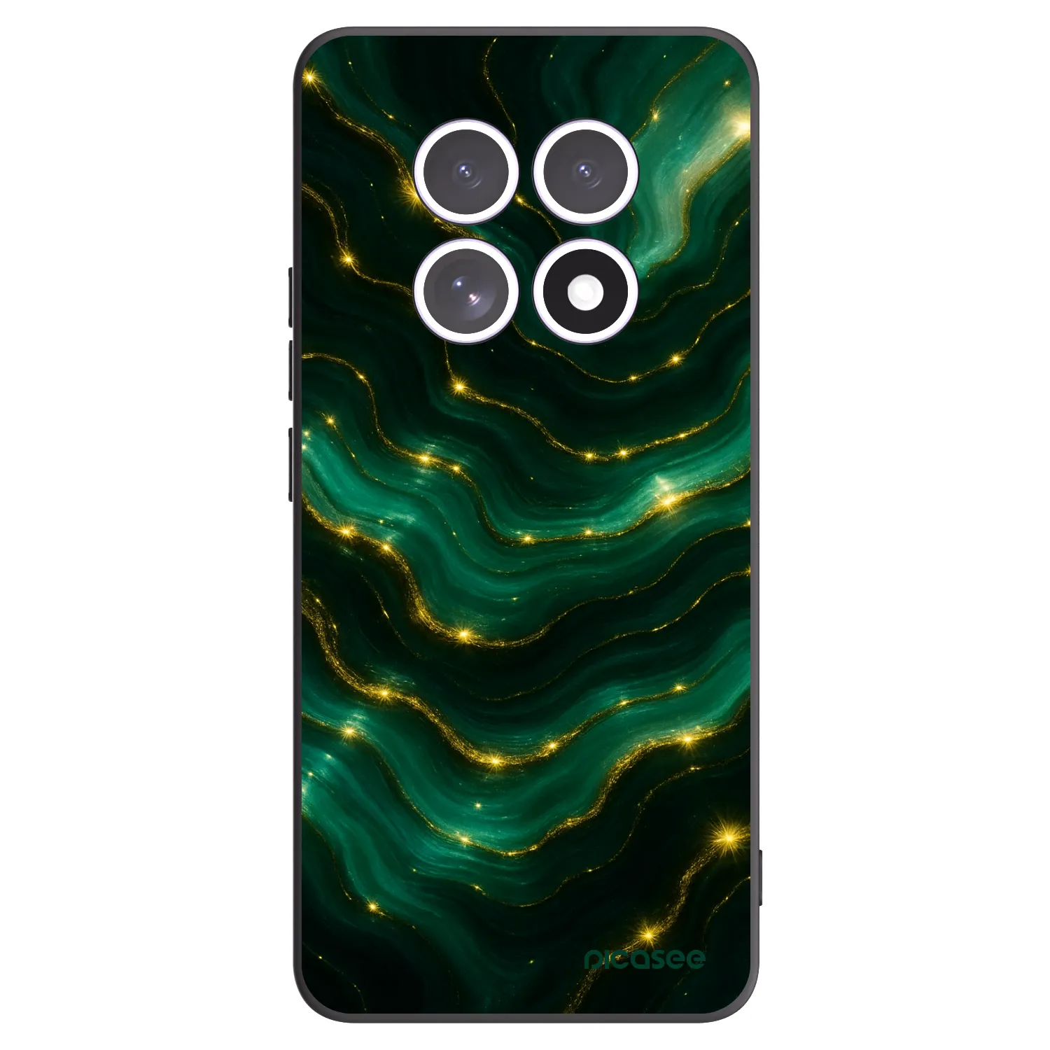 Picasee Μαύρη θήκη σιλικόνης για Xiaomi Redmi Note 15 - Emerald