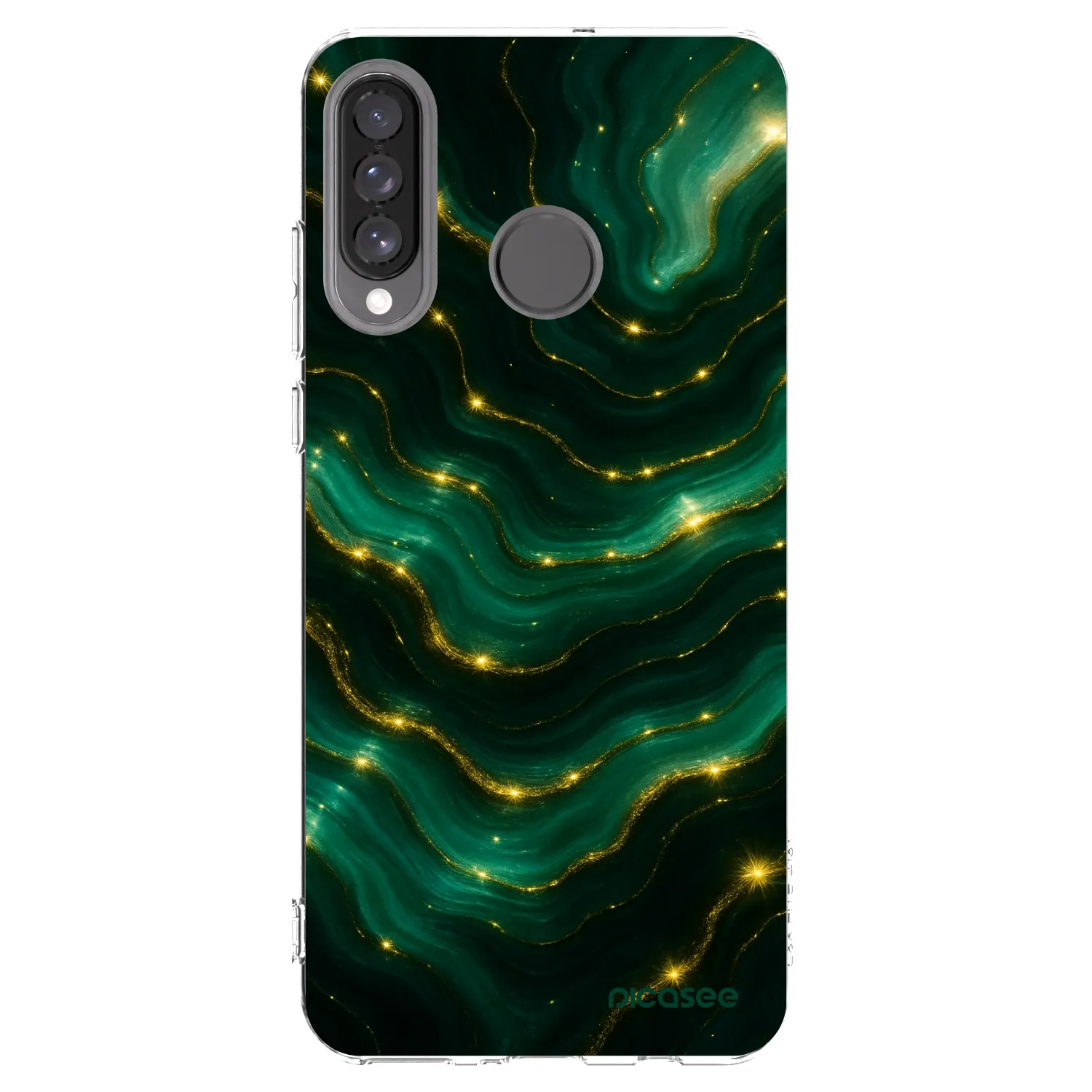 Picasee διαφανής θήκη σιλικόνης Huawei P30 Lite - Emerald