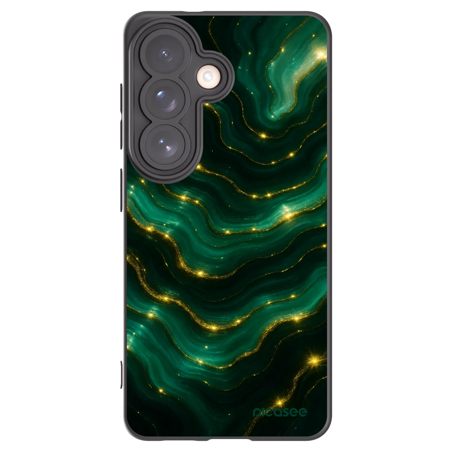 Picasee Μαύρη θήκη σιλικόνης για Samsung Galaxy S26 - Emerald