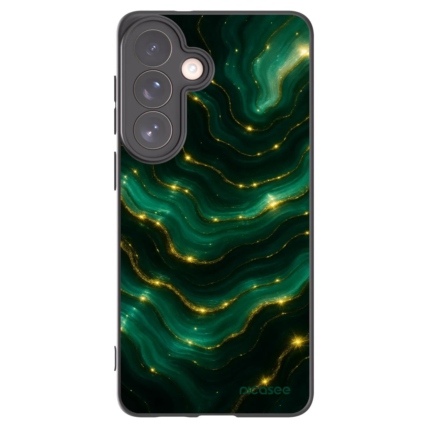 Picasee Μαύρη θήκη σιλικόνης για Samsung Galaxy S26+ - Emerald