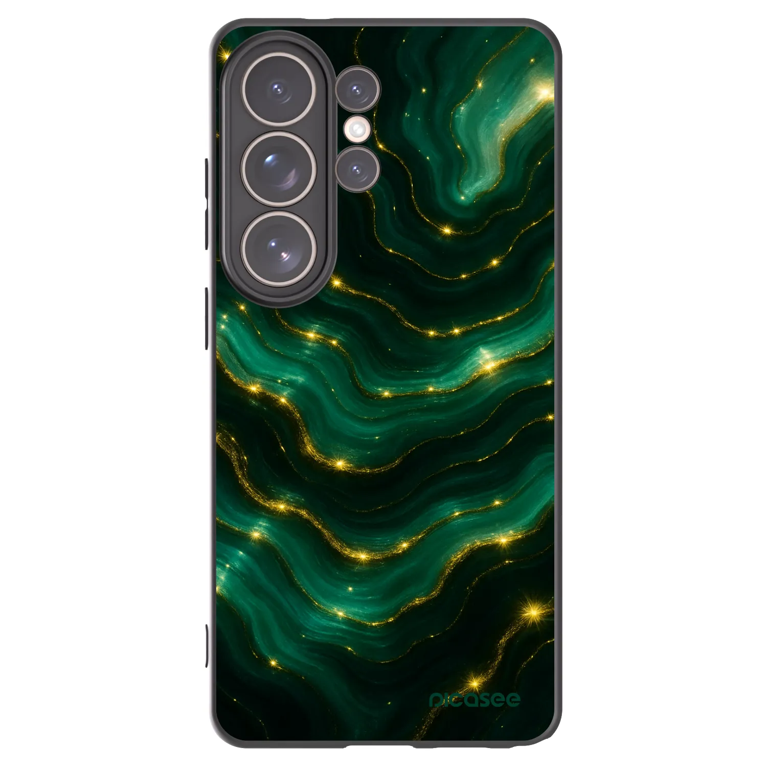 Picasee Μαύρη θήκη σιλικόνης για Samsung Galaxy S26 Ultra - Emerald