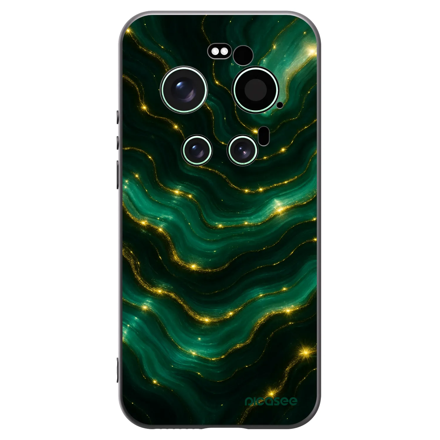 Picasee Μαύρη θήκη σιλικόνης για Xiaomi 17 Ultra - Emerald