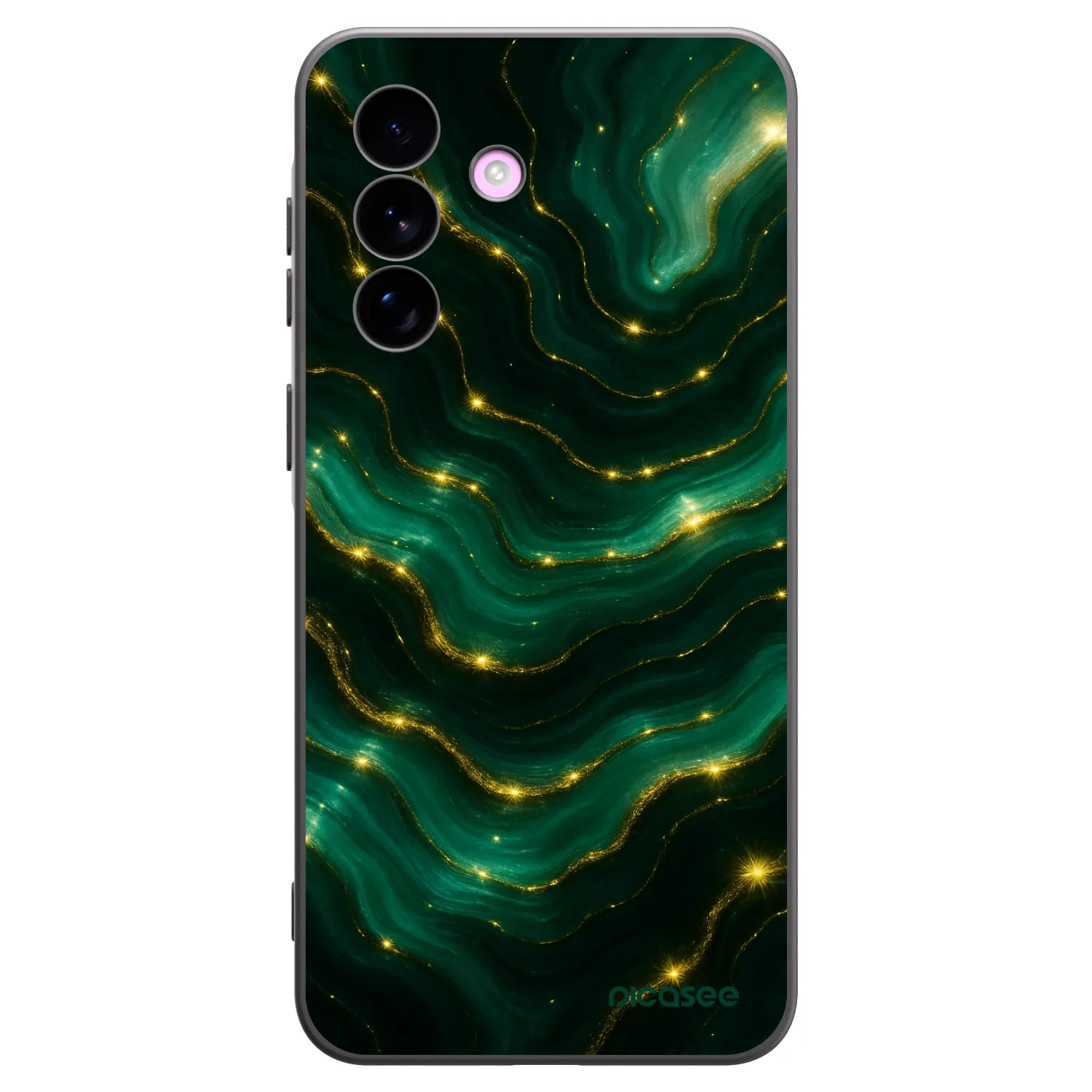 Picasee Μαύρη θήκη σιλικόνης για Samsung Galaxy A57 5G - Emerald