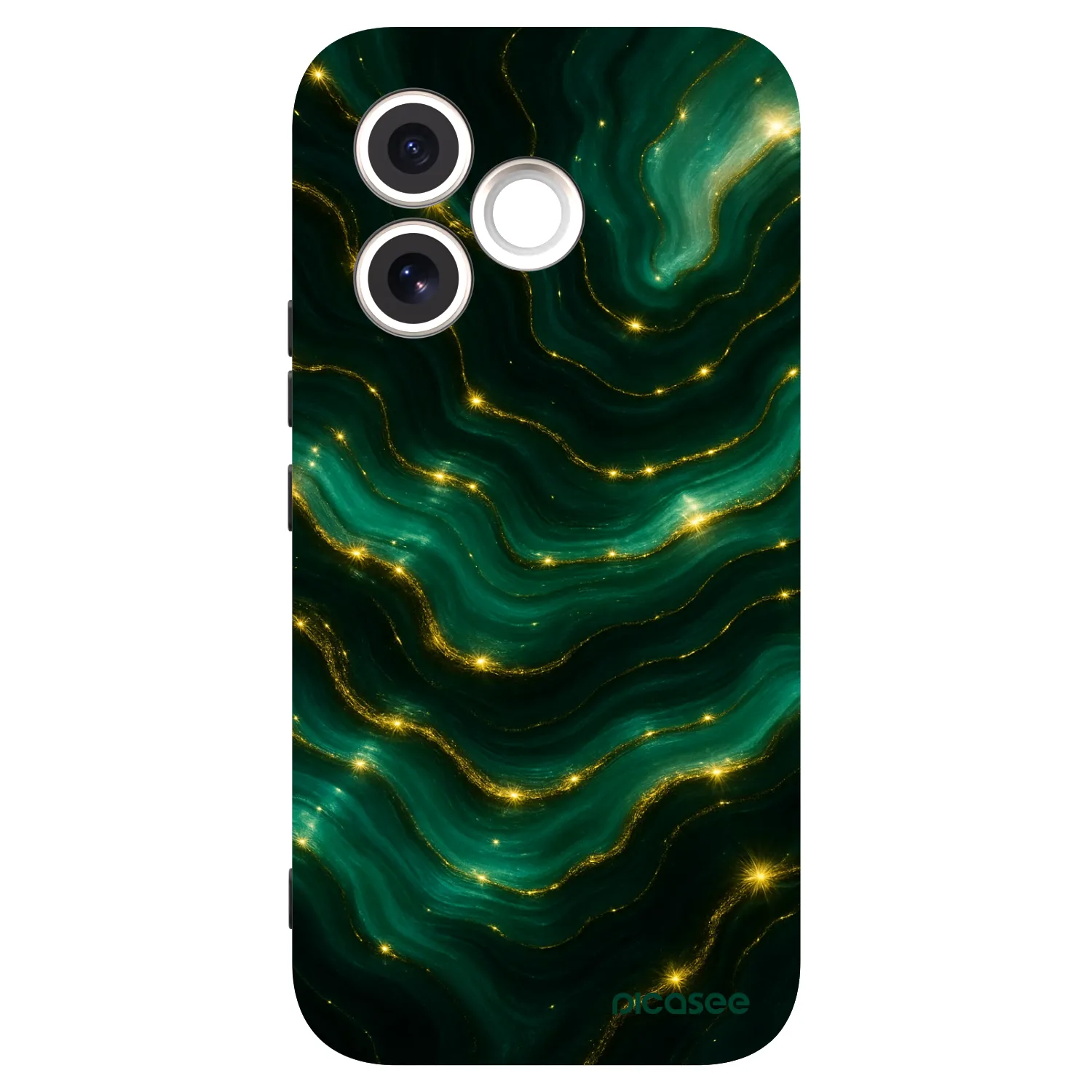 Picasee Μαύρη θήκη σιλικόνης για Honor 600 Lite - Emerald