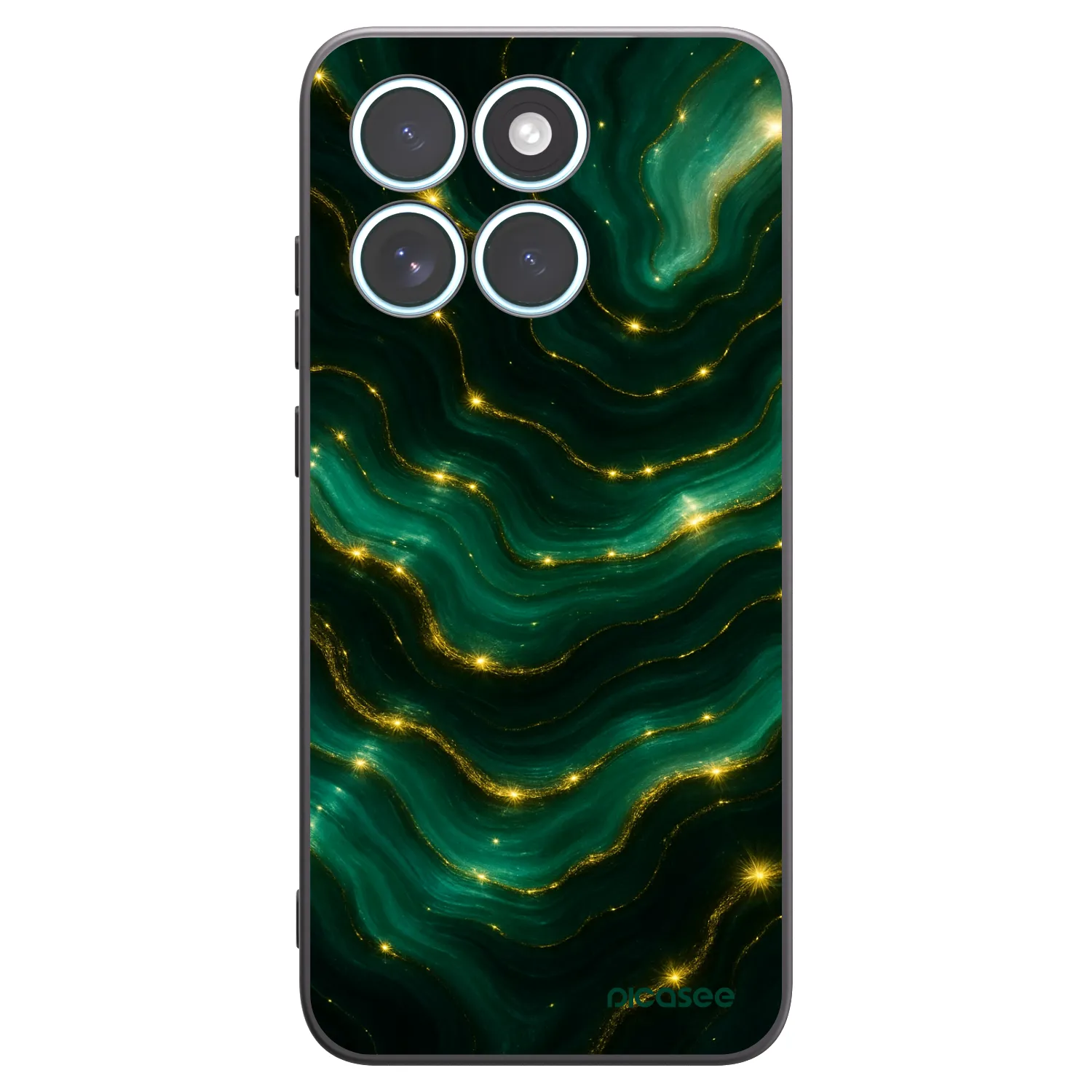 Picasee Μαύρη θήκη σιλικόνης για Motorola Edge 70 Fusion - Emerald