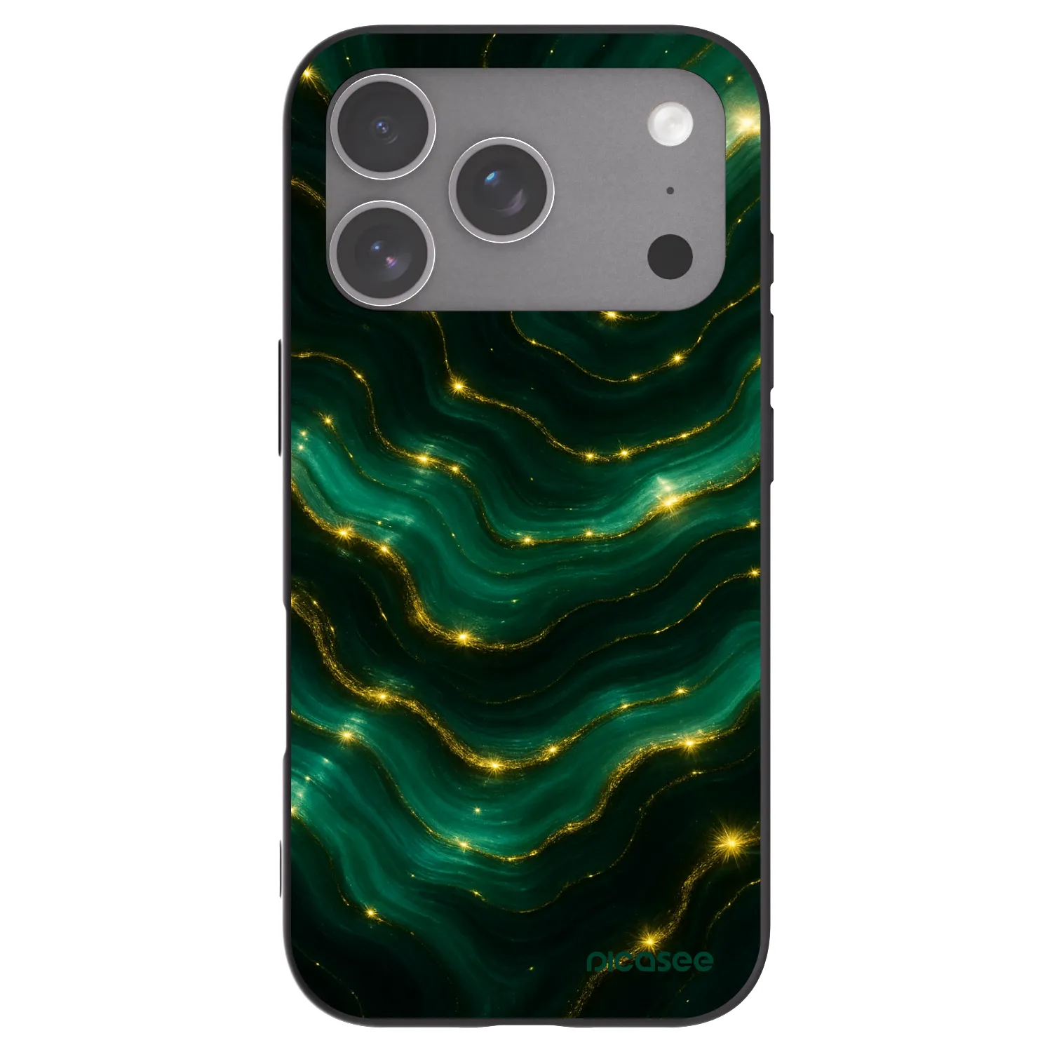 Picasee Μαύρη θήκη σιλικόνης για Apple iPhone 18 Pro - Emerald