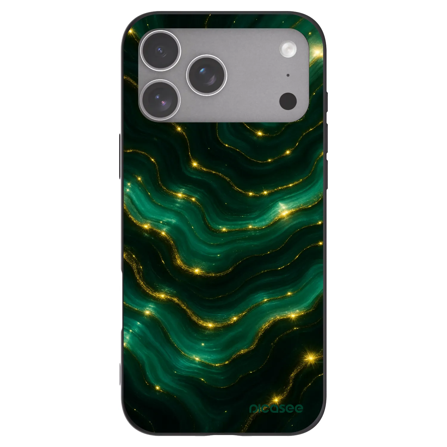 Picasee Μαύρη θήκη σιλικόνης για Apple iPhone 18 Pro Max - Emerald