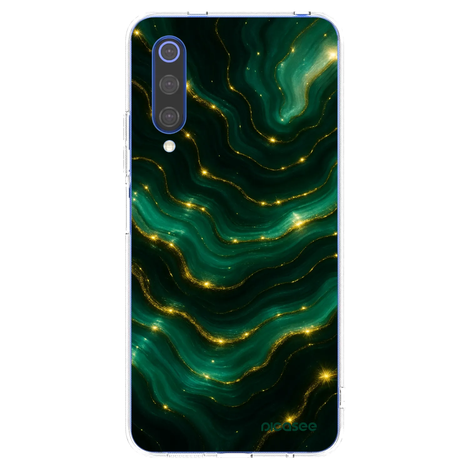 Picasee διαφανής θήκη σιλικόνης Xiaomi Mi 9 SE - Emerald