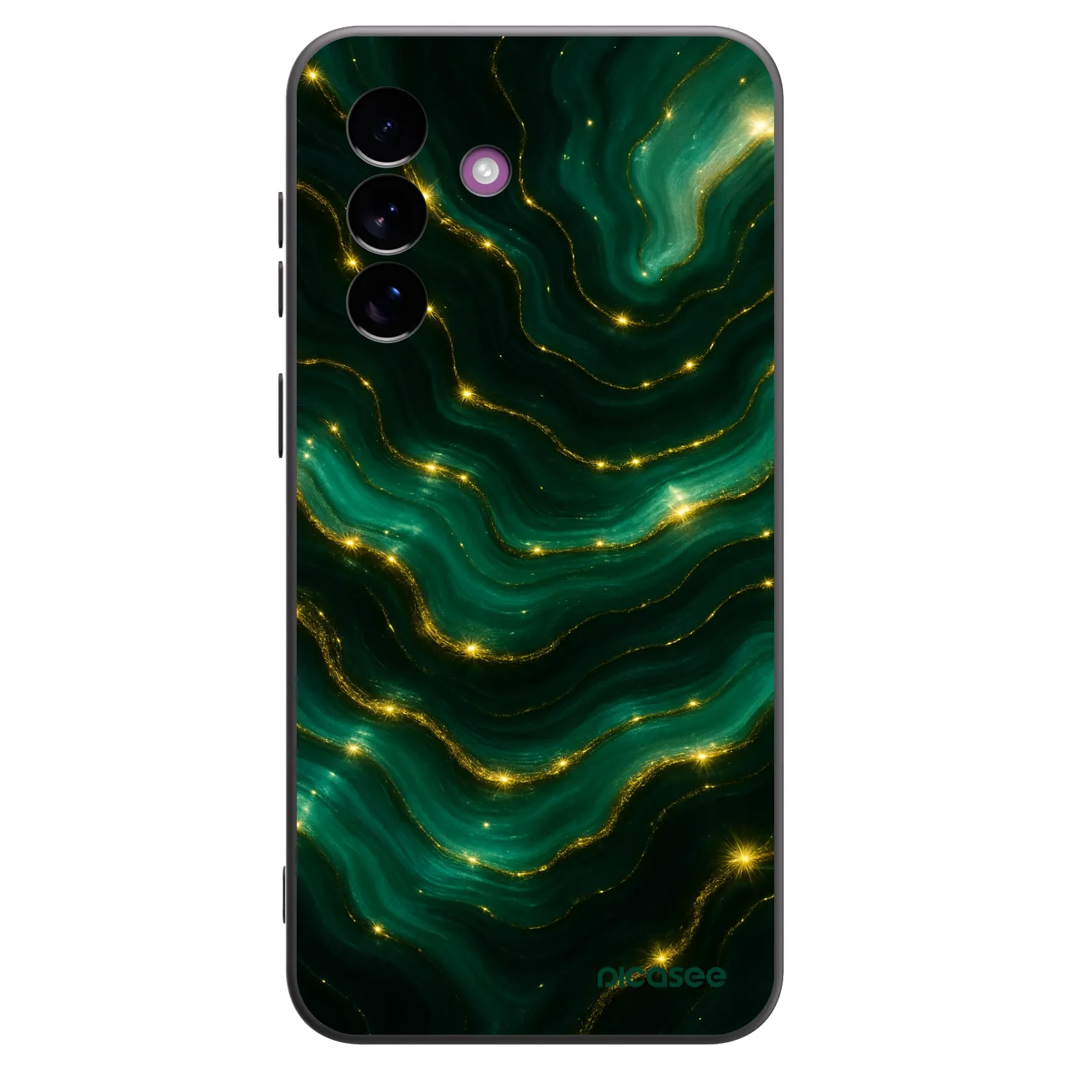 Picasee Μαύρη θήκη σιλικόνης για Samsung Galaxy A37 - Emerald