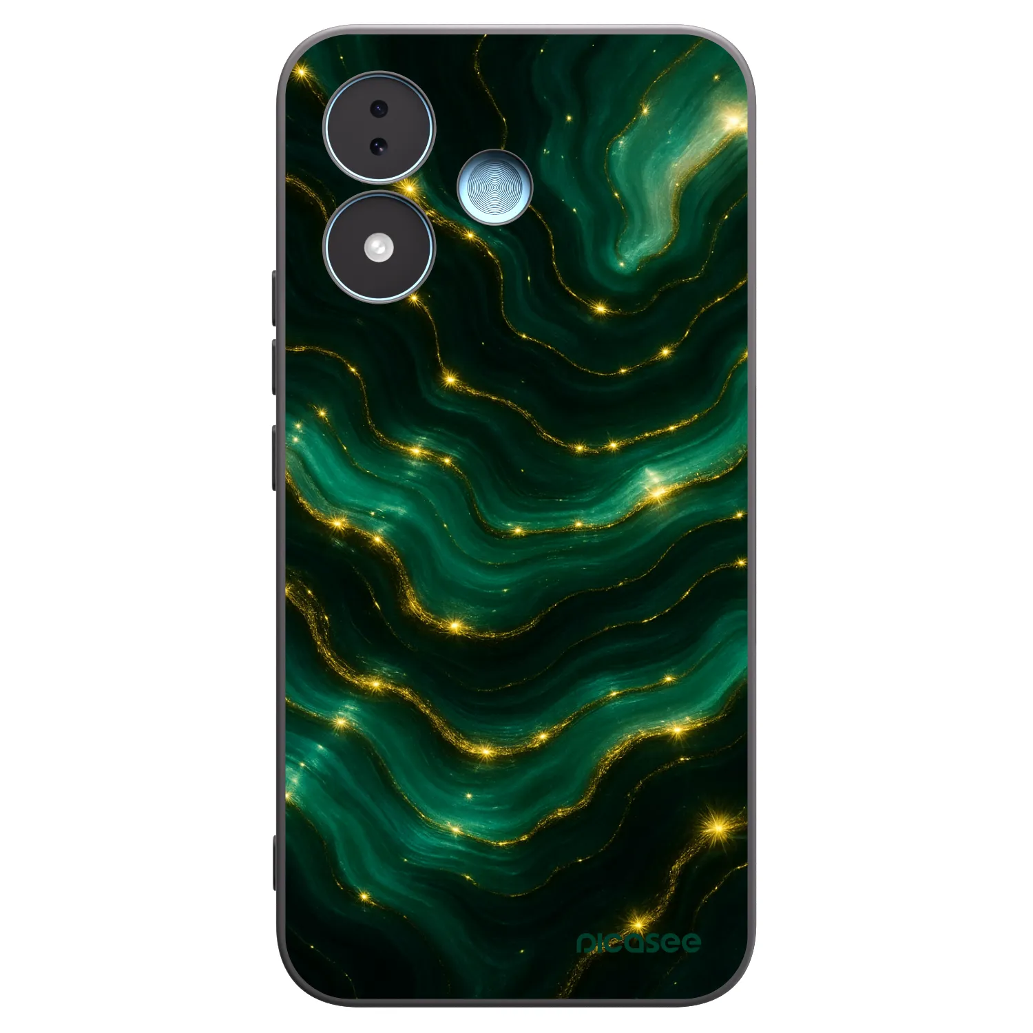 Picasee Μαύρη θήκη σιλικόνης για Xiaomi Redmi Note 17 5G - Emerald