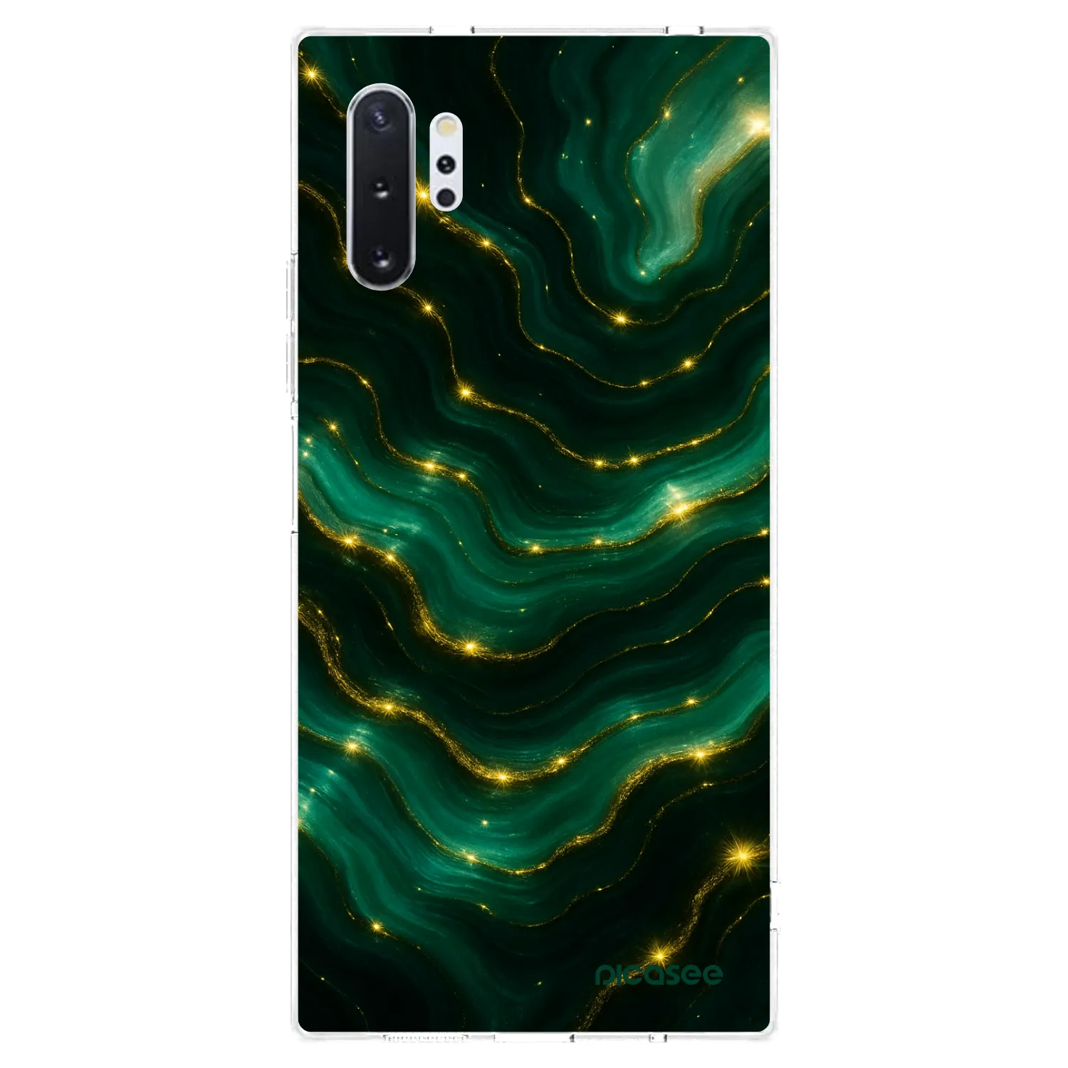 Picasee διαφανής θήκη σιλικόνης Samsung Galaxy Note 10+ N975F - Emerald