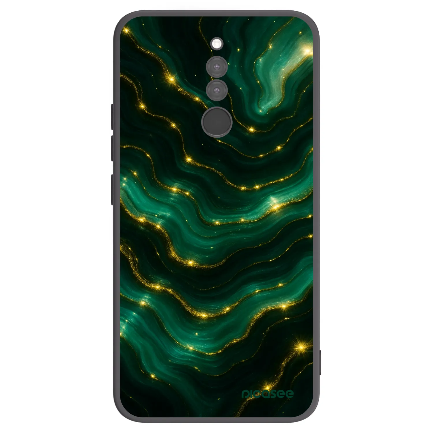 Picasee Μαύρη θήκη σιλικόνης για Xiaomi Redmi 8 - Emerald