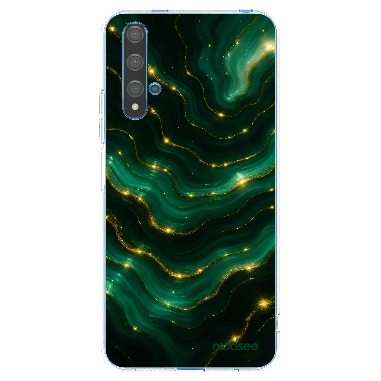 Picasee διαφανής θήκη σιλικόνης Huawei Nova 5T - Emerald
