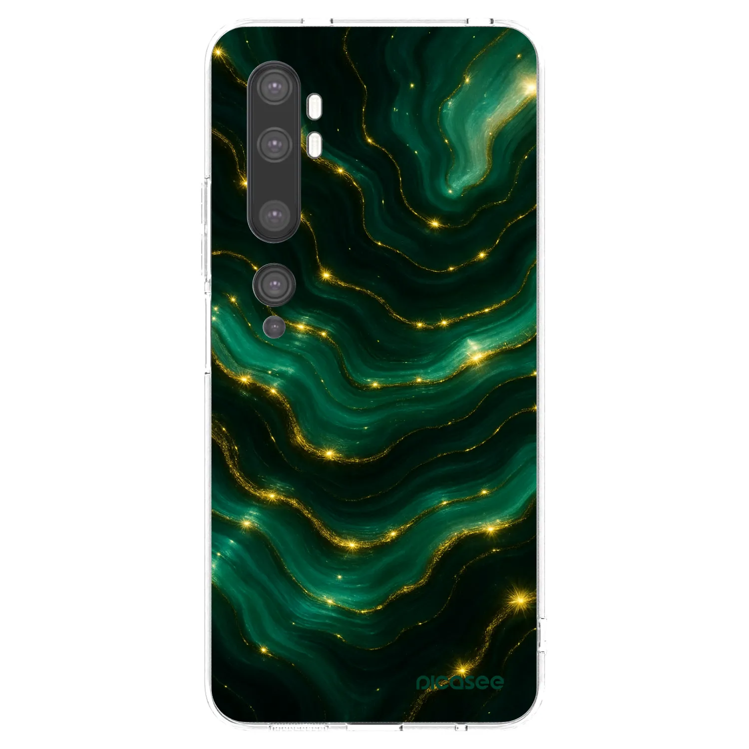 Picasee διαφανής θήκη σιλικόνης Xiaomi Mi Note 10 (Pro) - Emerald