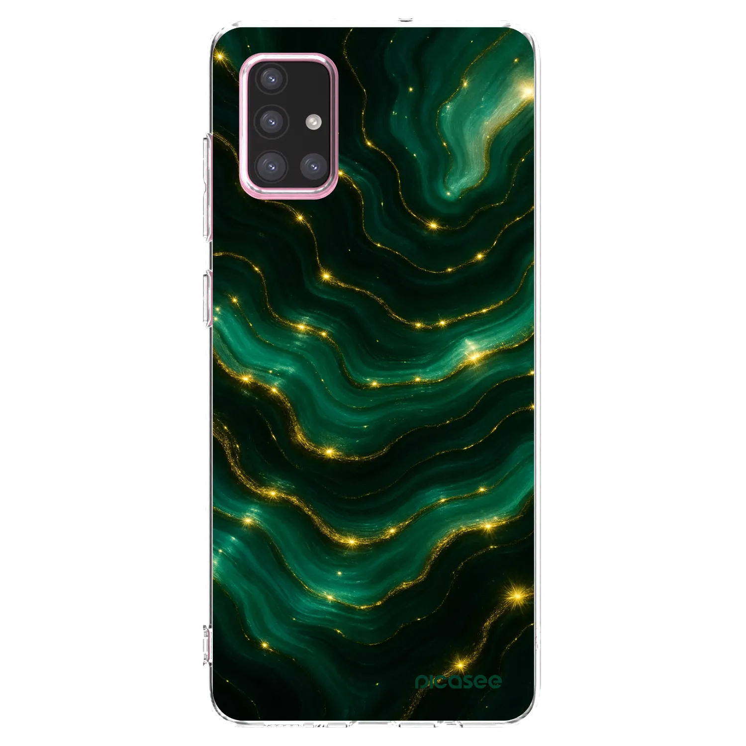 Picasee διαφανής θήκη σιλικόνης Samsung Galaxy A71 A715F - Emerald