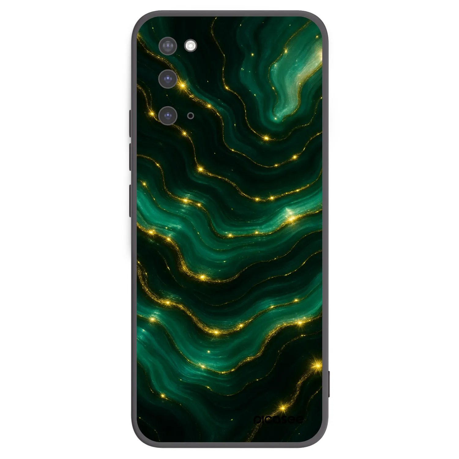 Picasee Μαύρη θήκη σιλικόνης για Samsung Galaxy S20 G980F - Emerald