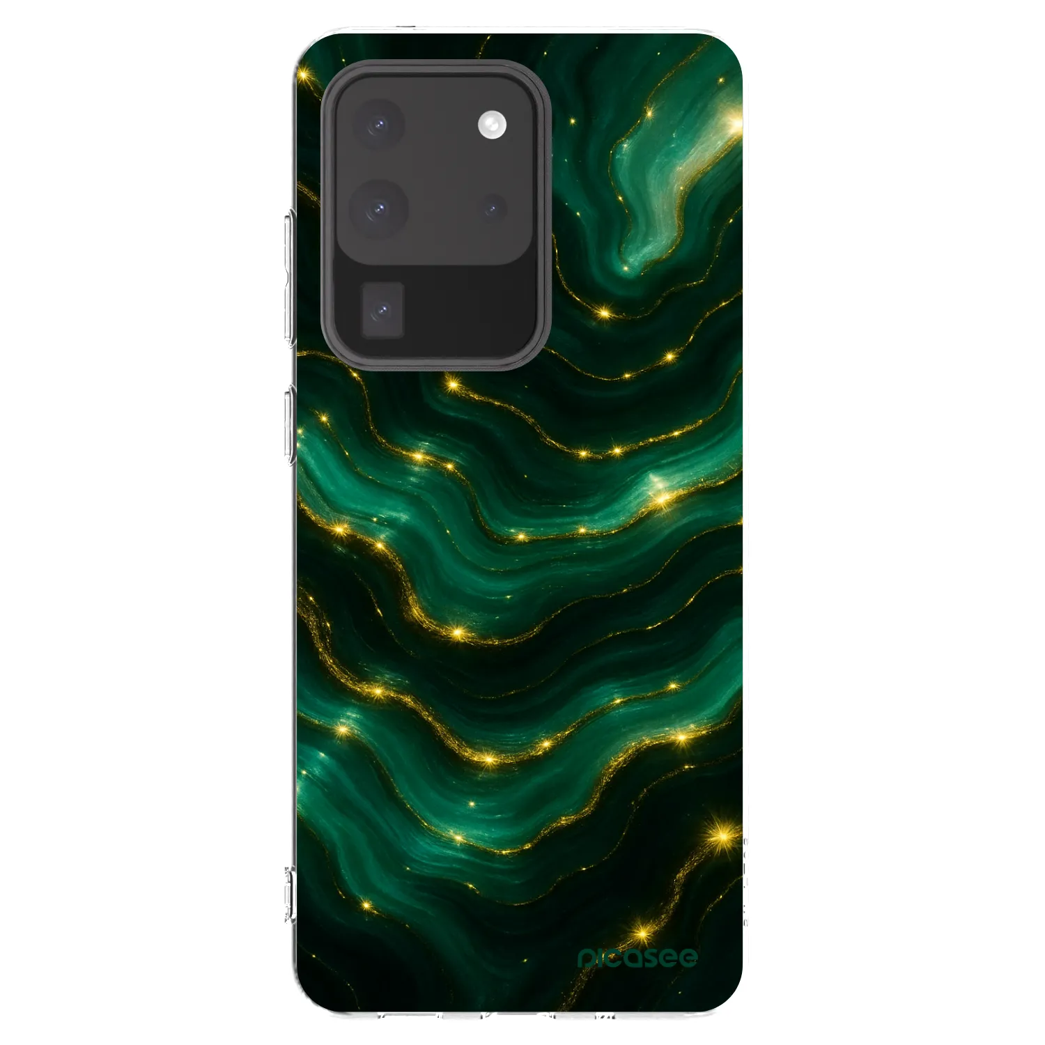 Picasee διαφανής θήκη σιλικόνης Samsung Galaxy S20 Ultra 5G G988F - Emerald