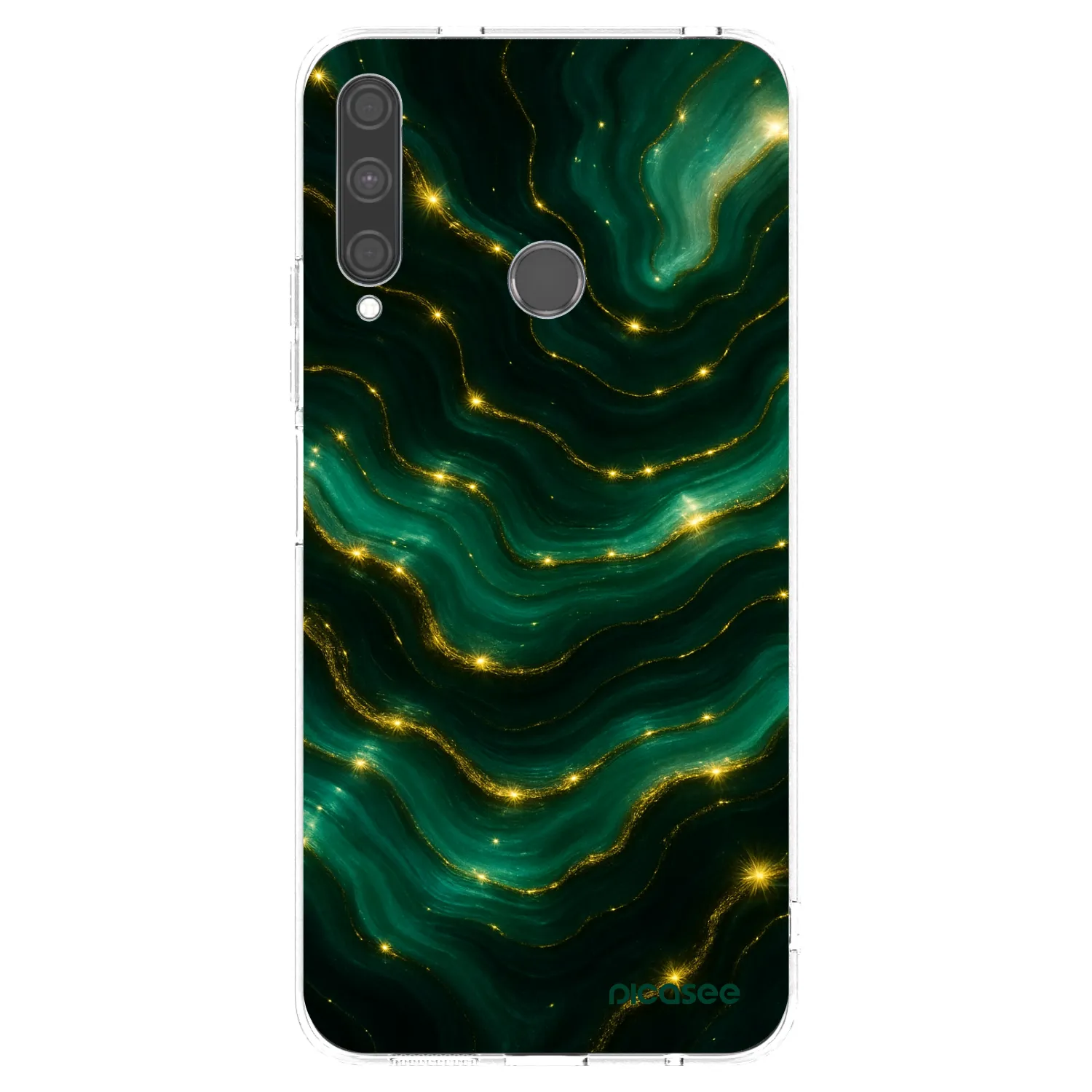 Picasee διαφανής θήκη σιλικόνης Huawei P40 Lite E - Emerald