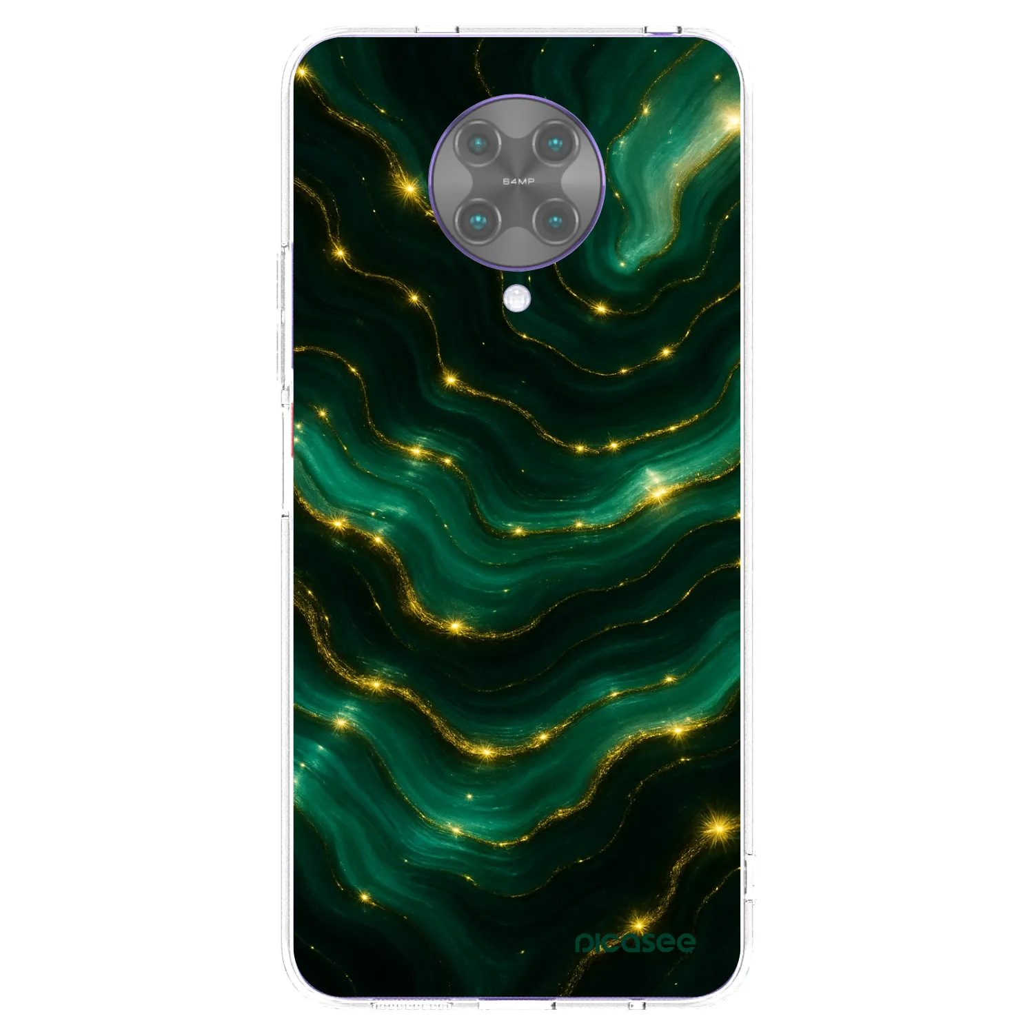Picasee διαφανής θήκη σιλικόνης Xiaomi Poco F2 Pro - Emerald