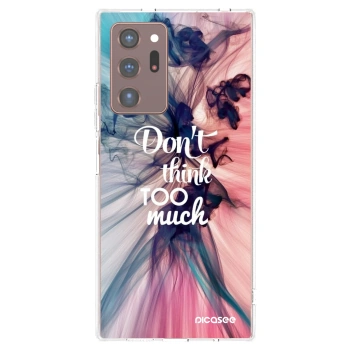 Picasee διαφανής θήκη σιλικόνης Samsung Galaxy Note 20 Ultra - Don't think TOO much
