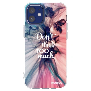 Picasee διαφανής θήκη σιλικόνης Apple iPhone 12 mini - Don't think TOO much