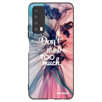 Picasee Μαύρη θήκη σιλικόνης για Huawei P Smart 2021 - Don't think TOO much