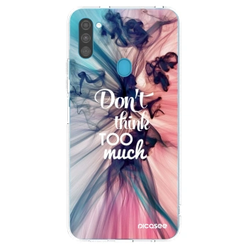 Picasee διαφανής θήκη σιλικόνης Samsung Galaxy M11 - Don't think TOO much