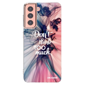 Picasee διαφανής θήκη σιλικόνης Samsung Galaxy S21 5G G991B - Don't think TOO much