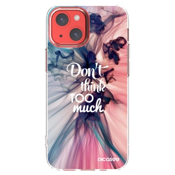 Picasee διαφανής θήκη σιλικόνης Apple iPhone 13 mini - Don't think TOO much