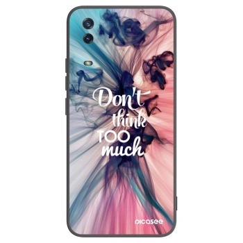 Picasee Μαύρη θήκη σιλικόνης για Vivo Y11s - Don't think TOO much
