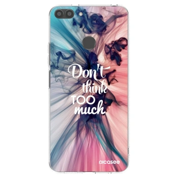 Picasee διαφανής θήκη σιλικόνης Huawei P Smart - Don't think TOO much