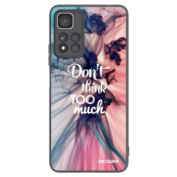 Picasee Μαύρη θήκη σιλικόνης για Xiaomi Redmi Note 11 Pro+ 5G - Don't think TOO much