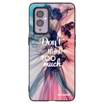 Picasee Μαύρη θήκη σιλικόνης για OnePlus 9 - Don't think TOO much