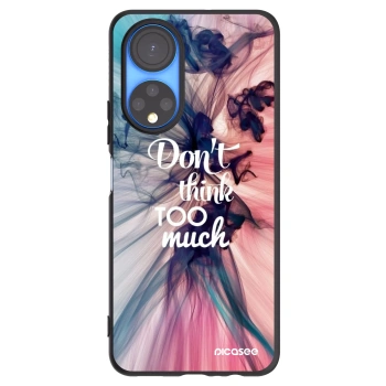 Picasee Μαύρη θήκη σιλικόνης για Honor X7 - Don't think TOO much