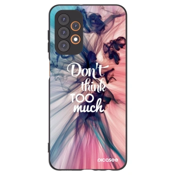 Picasee Μαύρη θήκη σιλικόνης για Samsung Galaxy A23 A236B 5G - Don't think TOO much