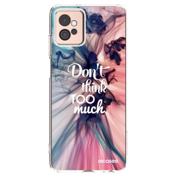 Picasee διαφανής θήκη σιλικόνης Motorola Moto G32 - Don't think TOO much