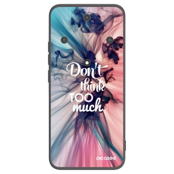 Picasee Μαύρη θήκη σιλικόνης για Honor Magic5 Lite 5G - Don't think TOO much