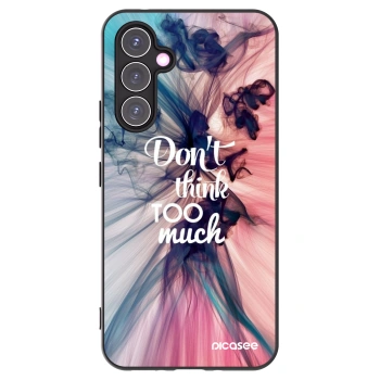 Picasee Μαύρη θήκη σιλικόνης για Samsung Galaxy A54 5G A546B - Don't think TOO much