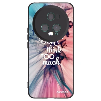 Picasee Μαύρη θήκη σιλικόνης για Honor Magic5 Pro - Don't think TOO much