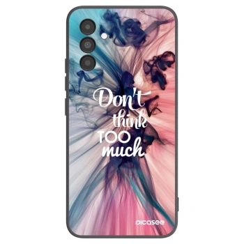 Picasee Μαύρη θήκη σιλικόνης για Samsung Galaxy A04s A047F - Don't think TOO much