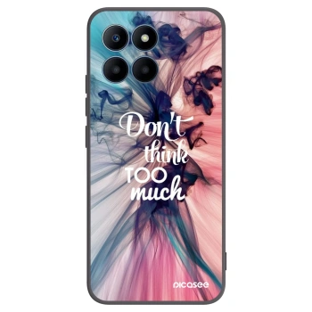 Picasee Μαύρη θήκη σιλικόνης για Honor 70 Lite - Don't think TOO much