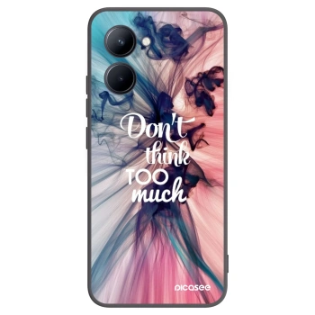 Picasee Μαύρη θήκη σιλικόνης για Realme C33 (2023) - Don't think TOO much